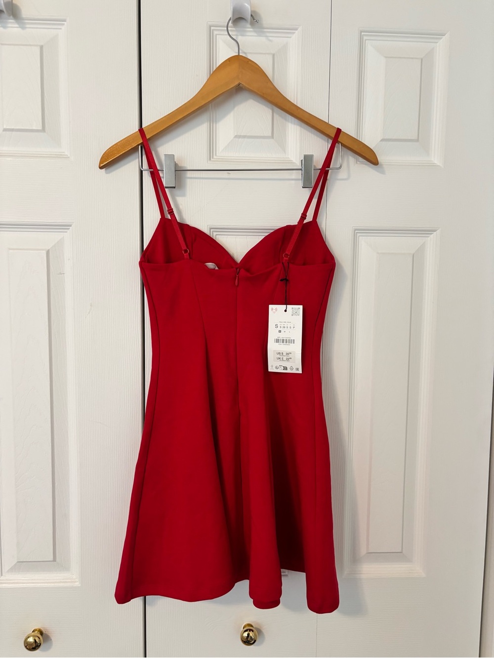 NWT Zara Sweetheart Neckline Mini Dress - Picture 5 of 6